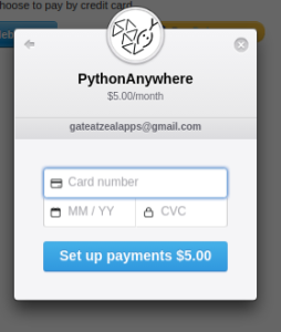 how to upgrade to paid account on pythonanywhere